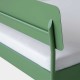 Zielone łóżko ATROX z zagłówkiem 160x200 FRANCKE-ART zielone